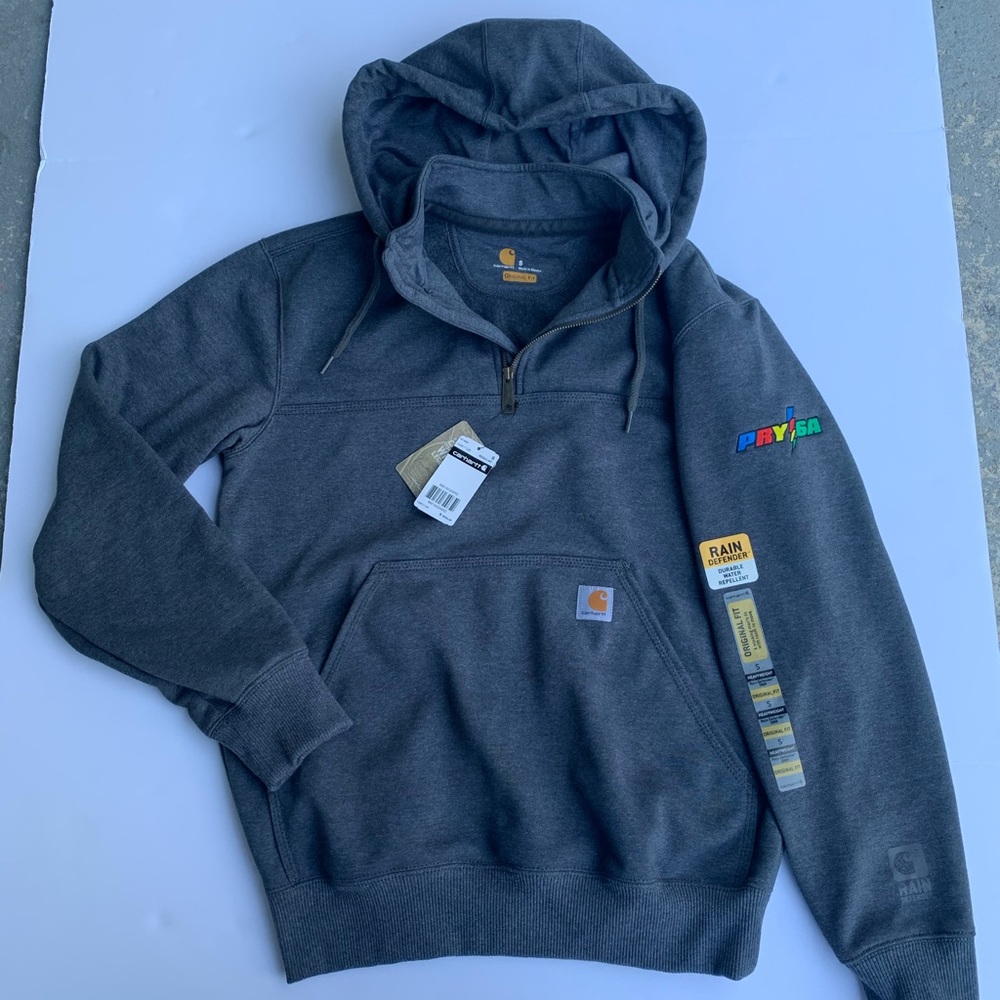 Carhartt Rain Defender Hooded Zip Mock Sweatshirt